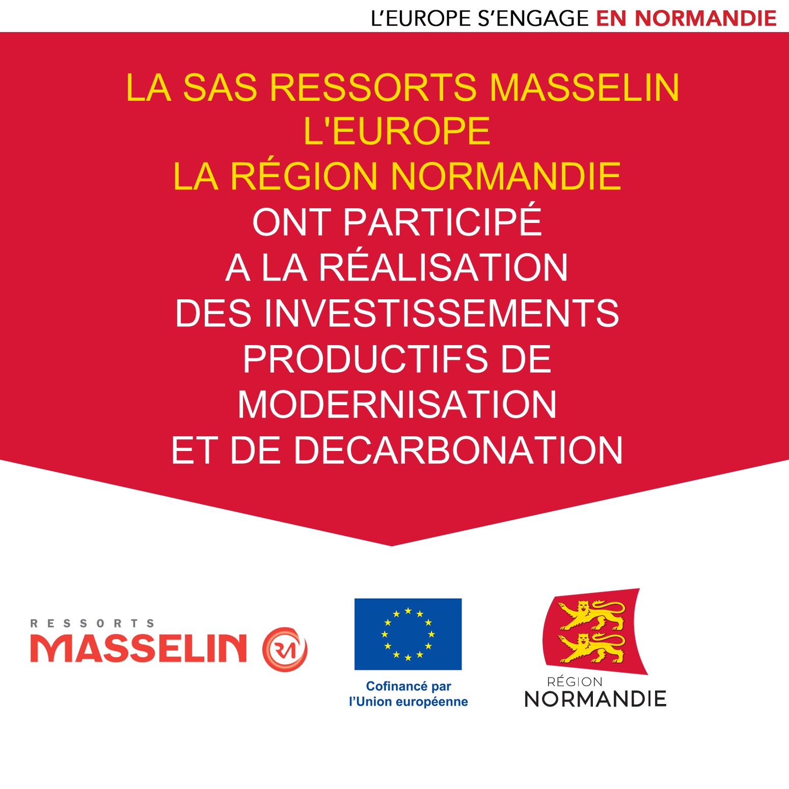 Décarbonation & Modernisation de Ressorts Masselin